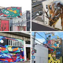 MURAL TOWN KONOHANAで描かれたミューラルの数々