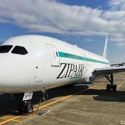 リブレット施工後のZIPAIR機