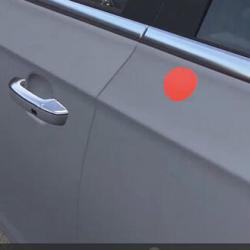 Repair Paint Checkerの画面。赤丸部の周辺が塗装ムラ